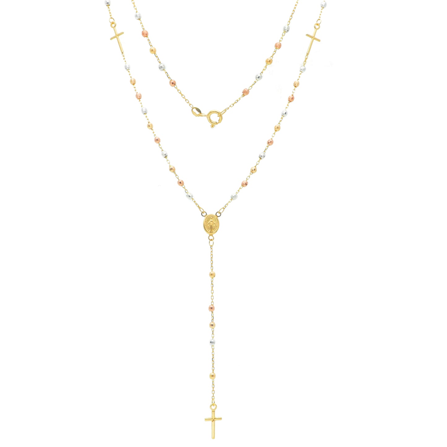 Diamond Cut Two Cross Rosary