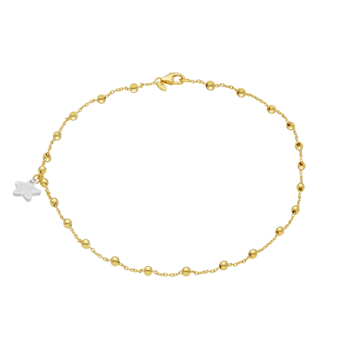 Gold Star Two Anklet