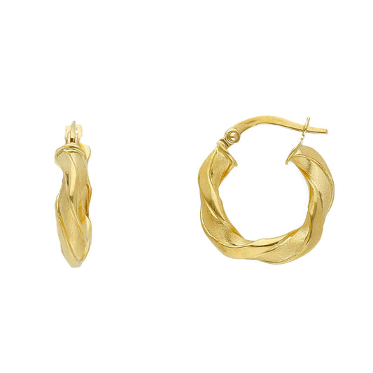 Fancy Style Braided Hoops Small