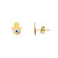Hand Eye Blue Stud