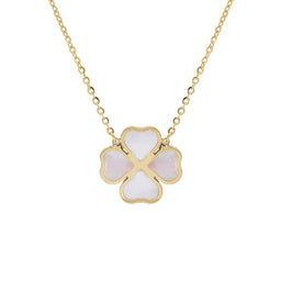 Mother Pearl Clover Necklace