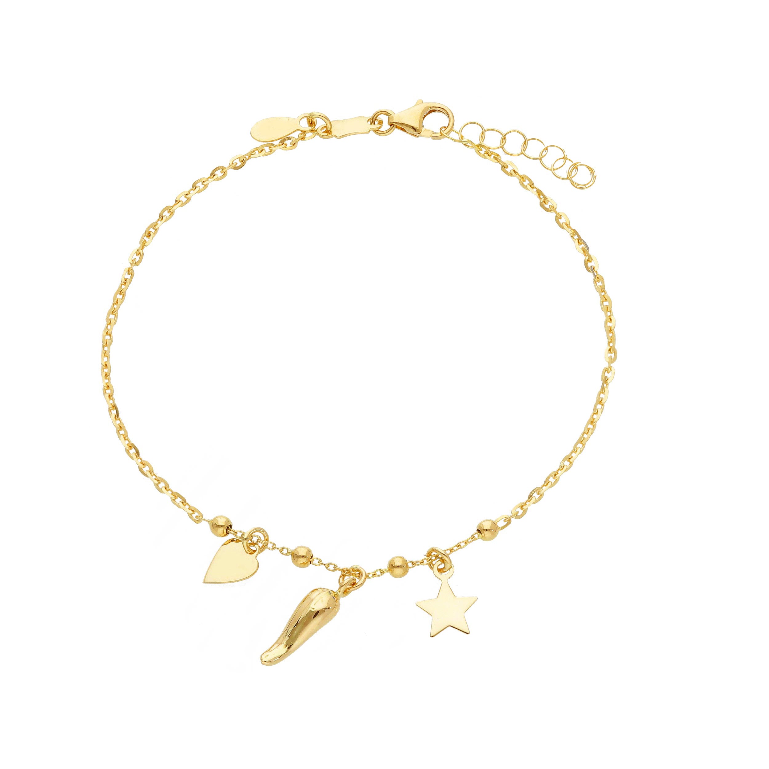Heart Cuerno and Star Bracelet