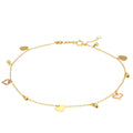 Heart Charms Anklet