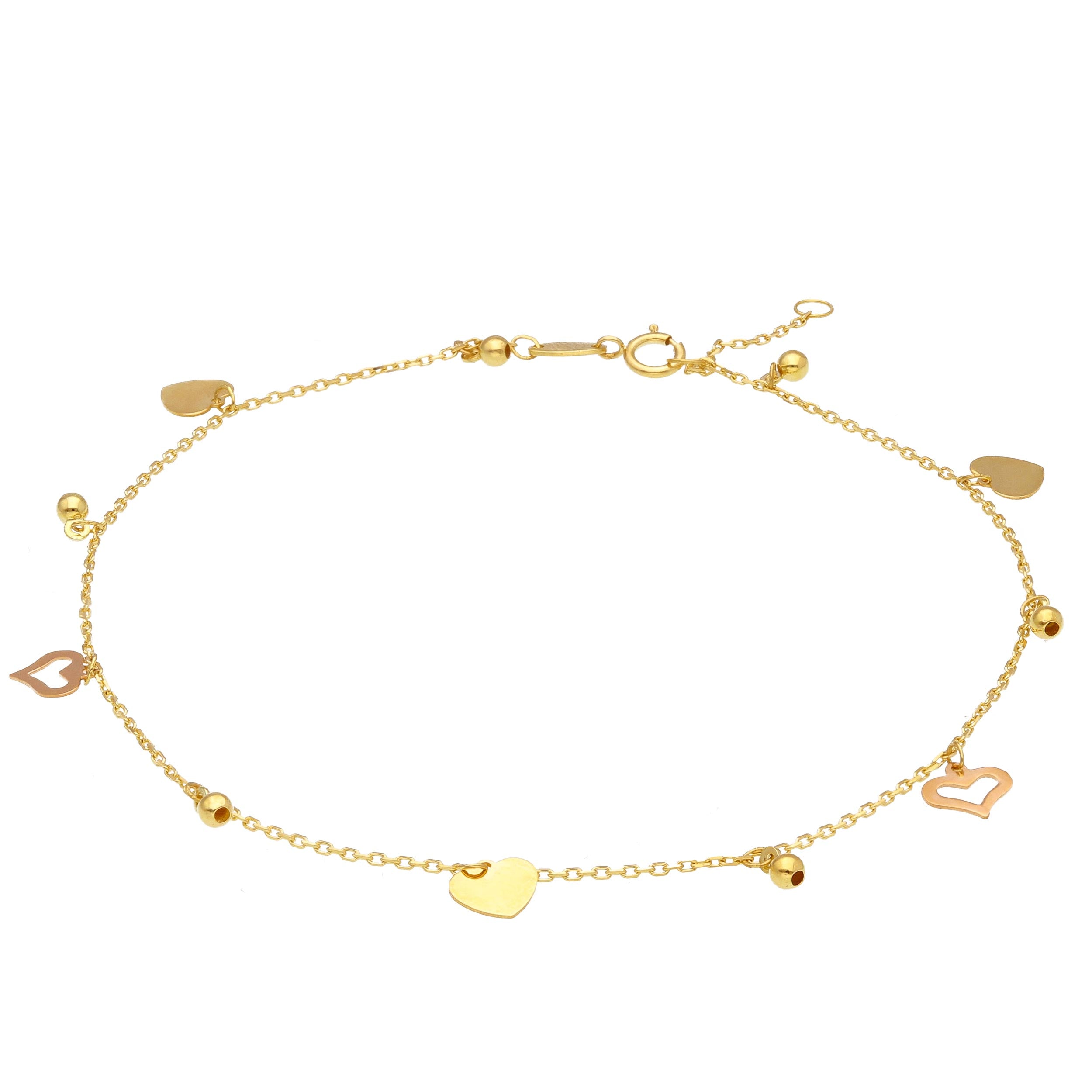 Heart Charms Anklet