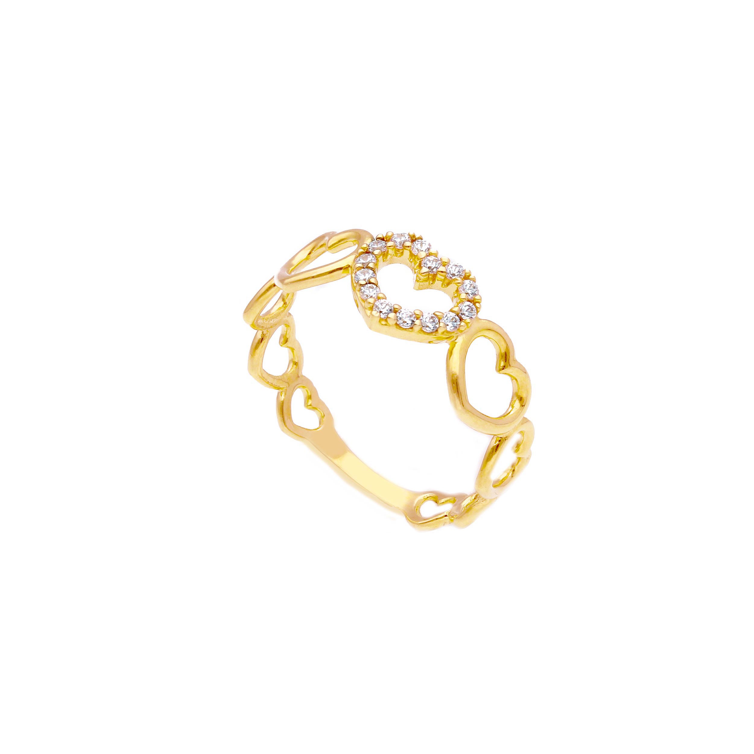 Heart With Zirconia Ring
