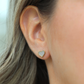 Mother of Pearl Heart Stud Earrings