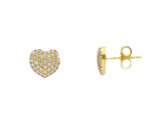 CZ Heart Earring