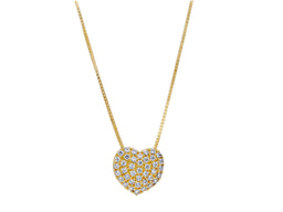 Heart Necklace With Cz