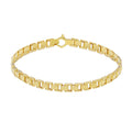 Halo Square Italian Link Bracelet
