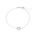 Open Hear Cz Bracelet