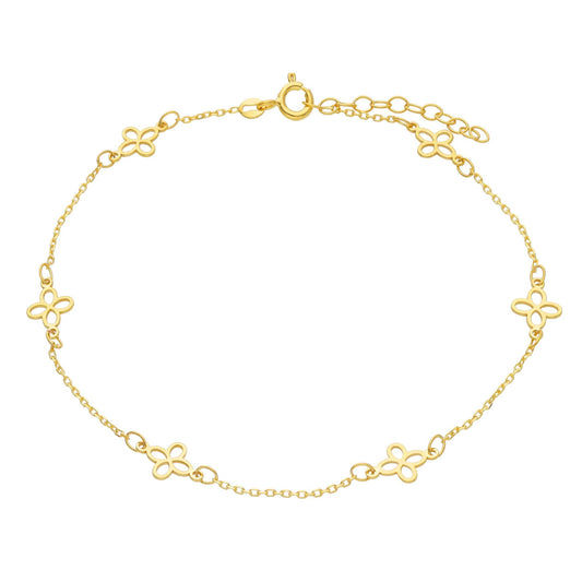 Halo Flowers Style Anklet
