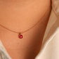 Pink Necklace with CZ