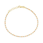 Diamond Cut Square Bracelet