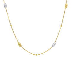 Necklace fancy oval link