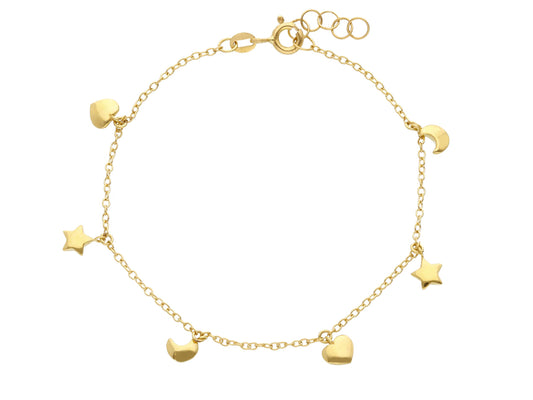 Star and Moon Bracelet