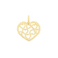 Open Heart plain pendant