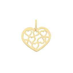Open Heart plain pendant