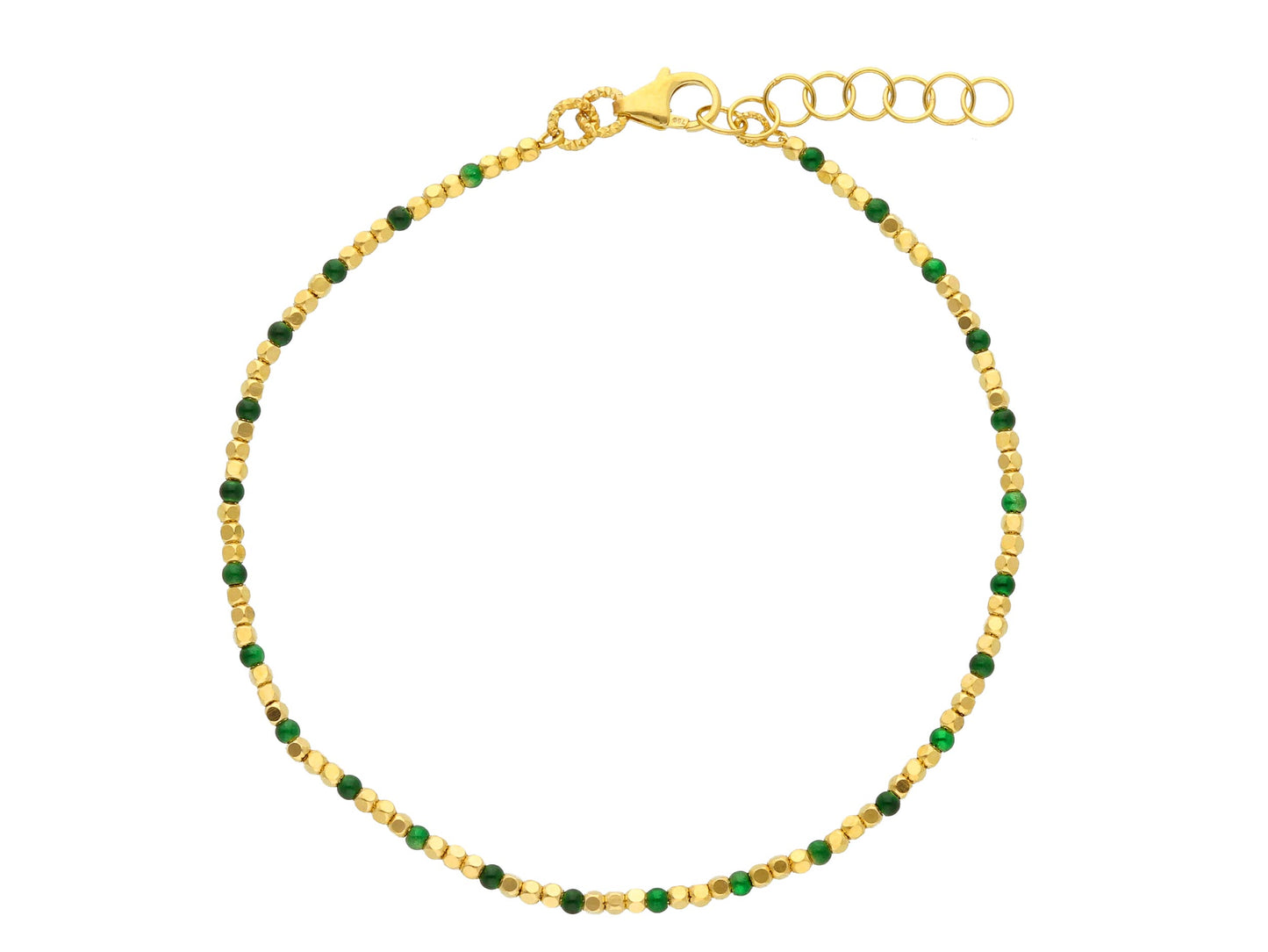 Bracelet With Green Stones