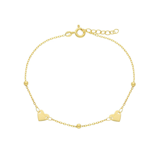 Flat Heart Bracelet