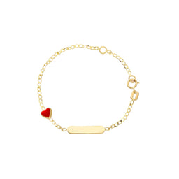 Red Heart Baby ID Bracelet