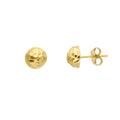 Half Diamond Cut Balls Stud