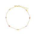 Diamond Cut Small Oval Bracelet