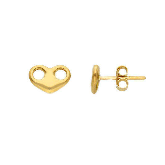 Mariner Style Heart Earring Medium