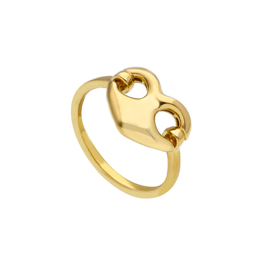 Gucci Style Heart Ring