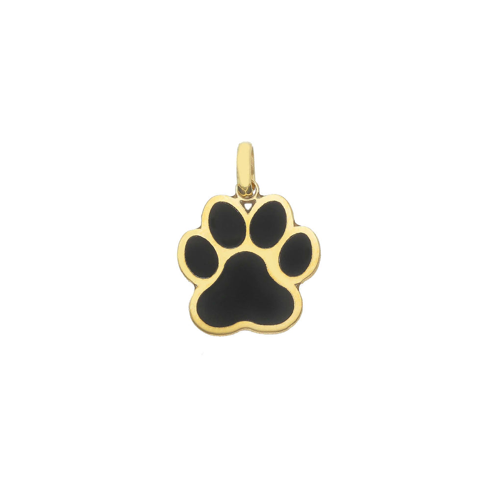 Black Dog Paw Print