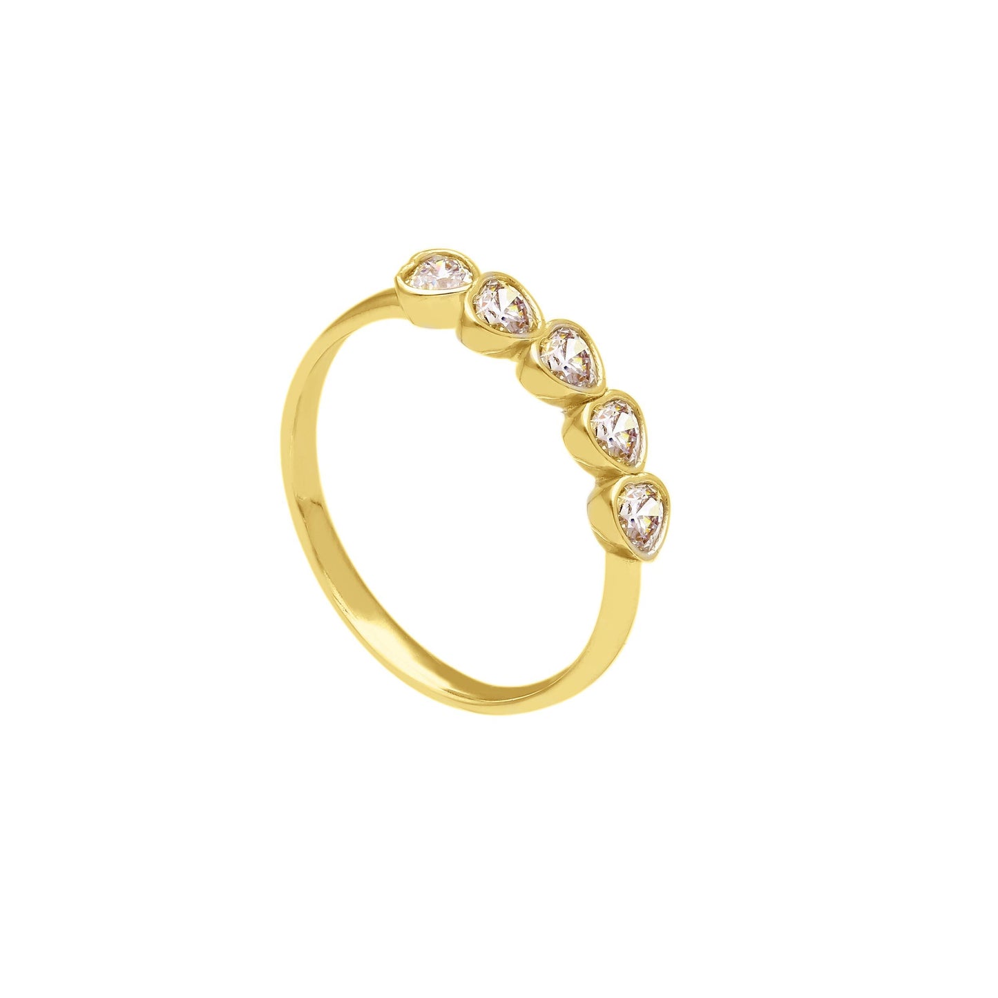 Cz Heart Band