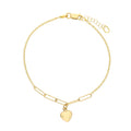 Center Puff Heart Bracelet
