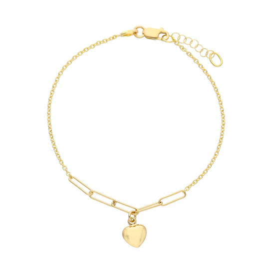 Center Puff Heart Bracelet