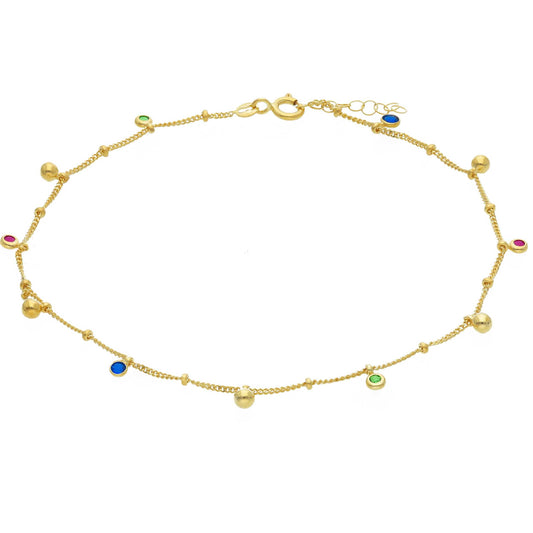 Color Charm Style Anklet
