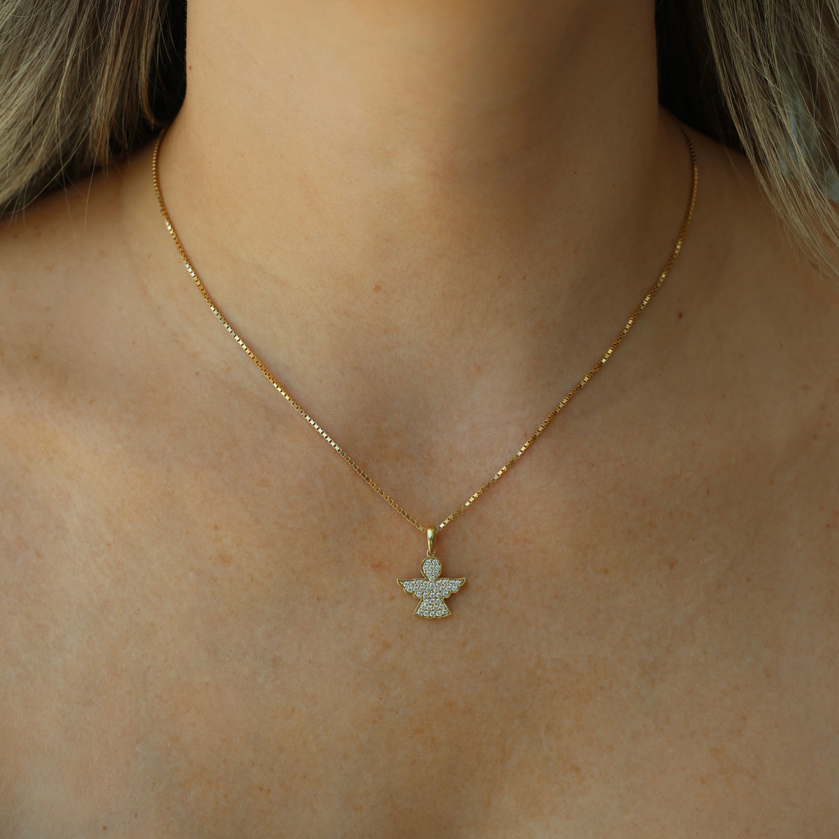 Cz Angel Pendant