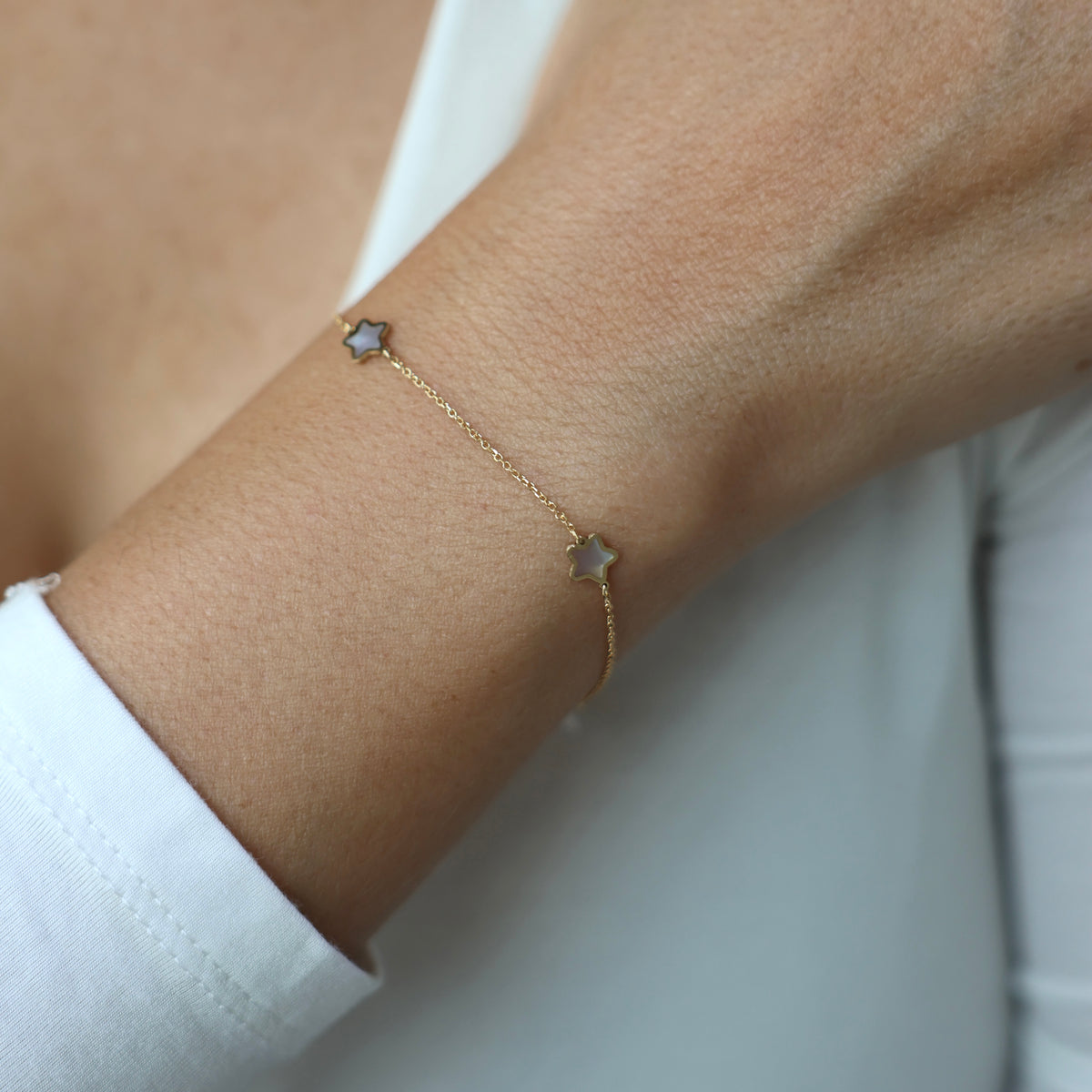Mother Pearl Star Bracelet