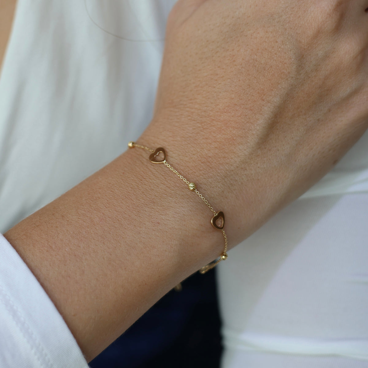 Open Heart Fancy Style Bracelet
