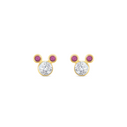 Small Mickey Colors Baby Stud Pink