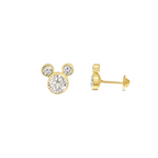 Small Mickey Cz Baby Stud