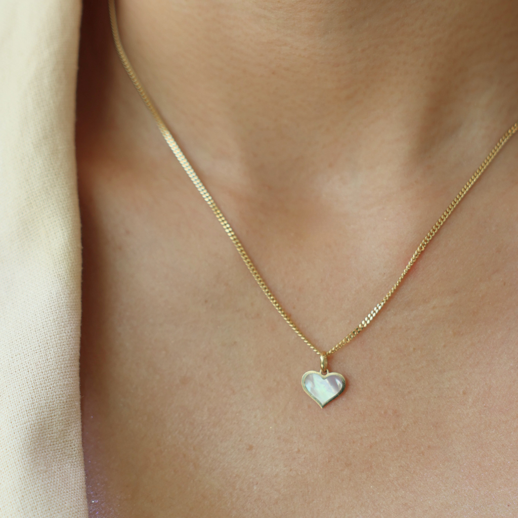 Mother of Pearl Heart