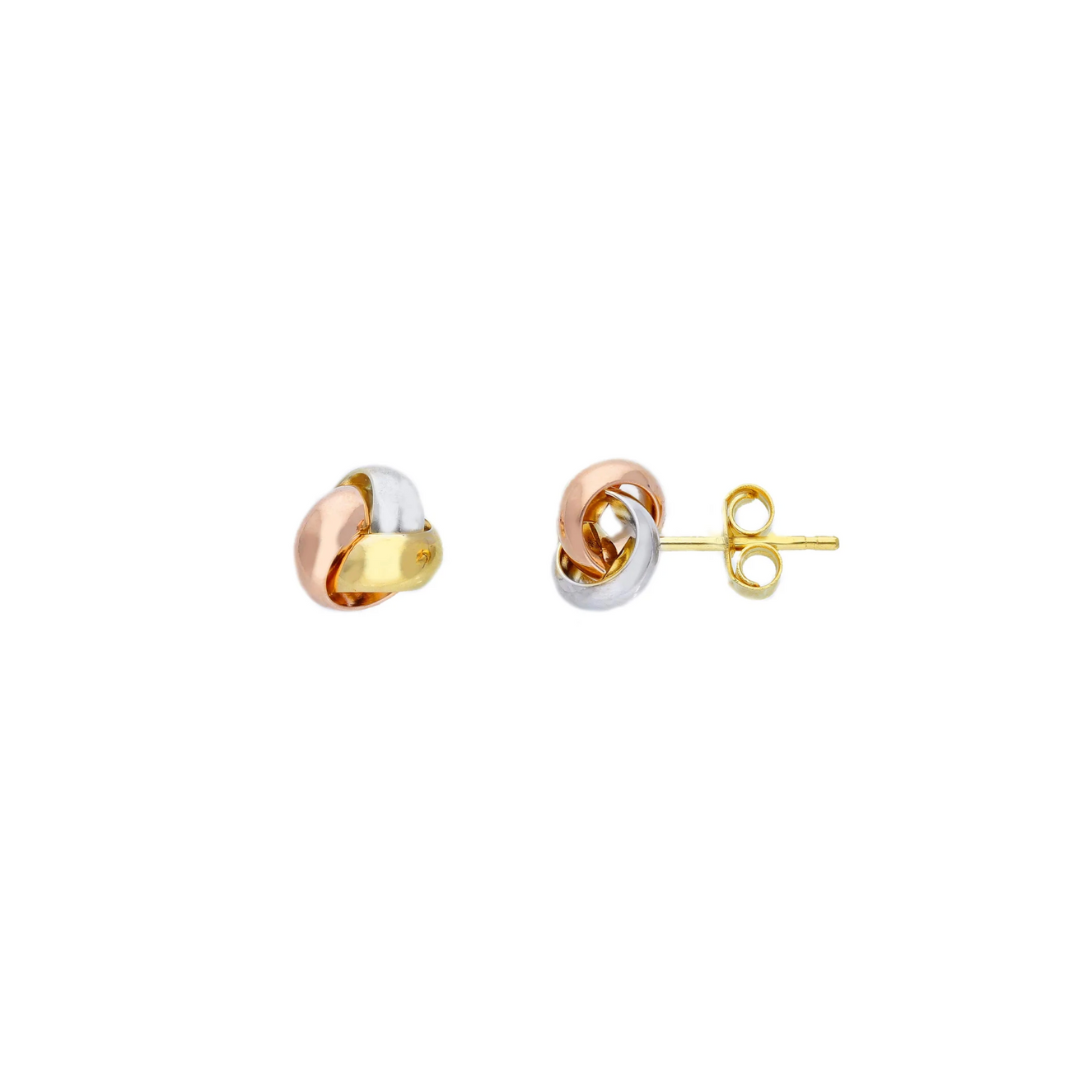Knot Stud Tri-color