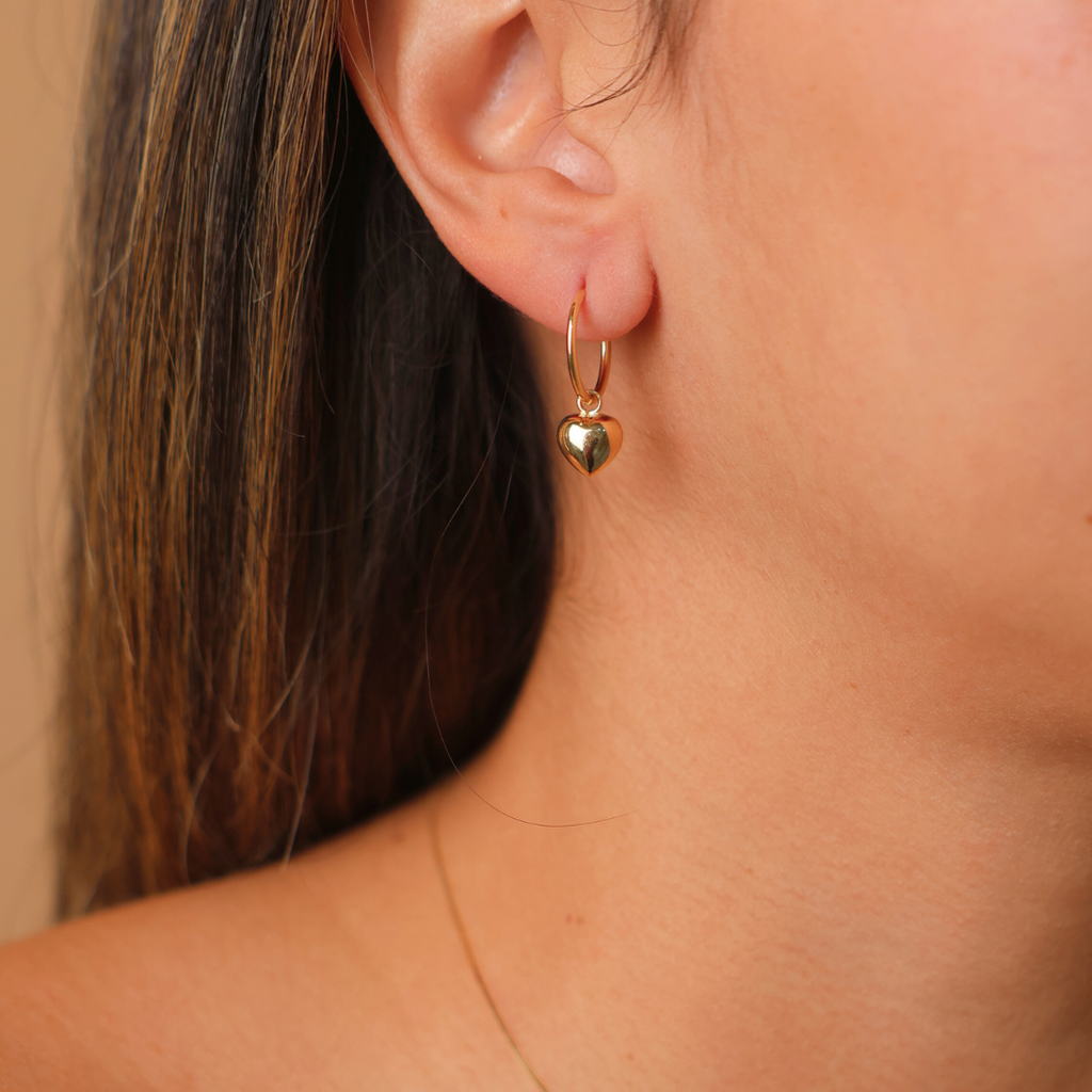 Aros de hojaldre de corazón