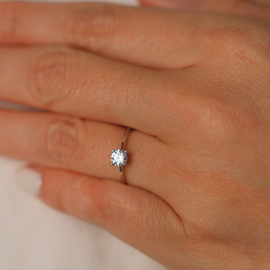 Zirconia Engagement Ring