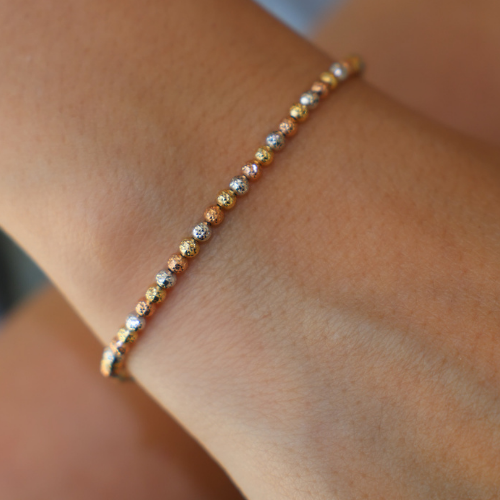 Diamond Cut Balls Bracelet