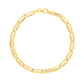 Flat Halo Italian Link Bracelet