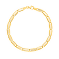 Flat Halo Italian Link Bracelet