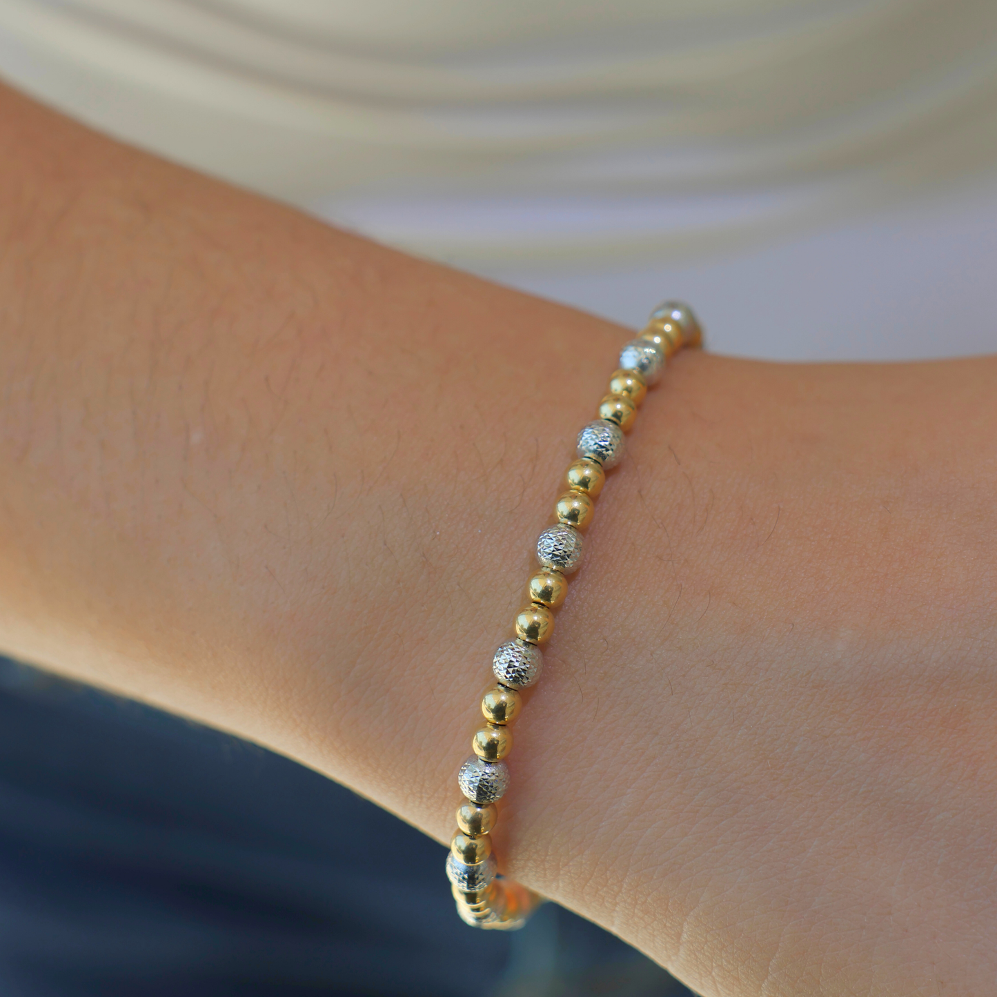 Diamond cut Balls Bracelet