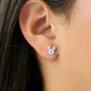Small Mickey Baby Stud White Gold