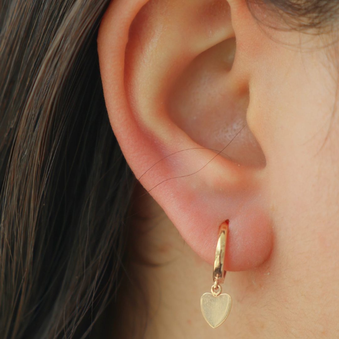 Pendientes Corazón Plano