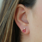 Pink Stud with CZ