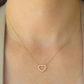 Collar Corazón Con Circonitas